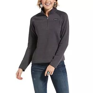 Ariat Women's Gray Half Zip Sweater
